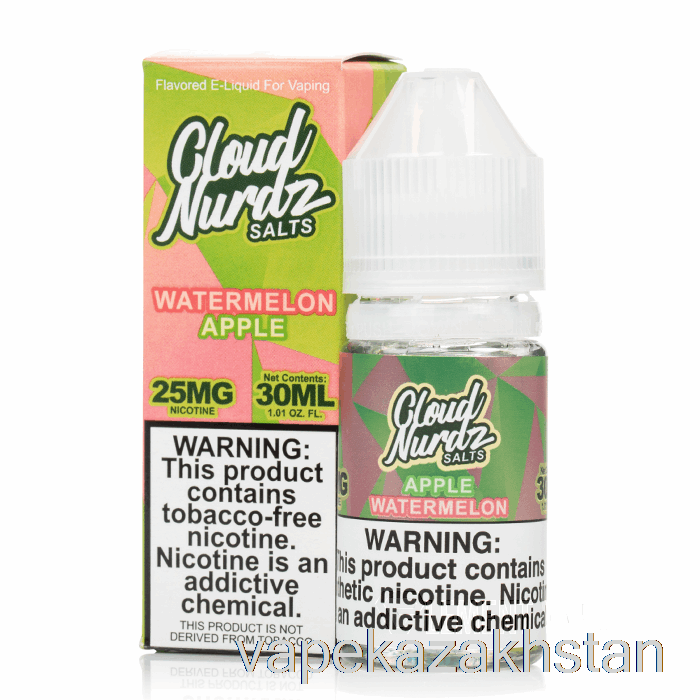 Vape Smoke Watermelon Apple - Cloud Nurdz Salts - 30mL 50mg